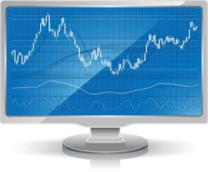 Crypto Trader charts monitor color view